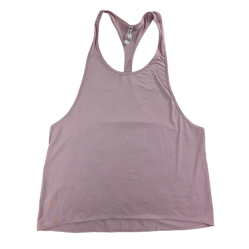 Fabletics Women Medium Pink Tank‎ Top Racerback Activewear High Neck Workout